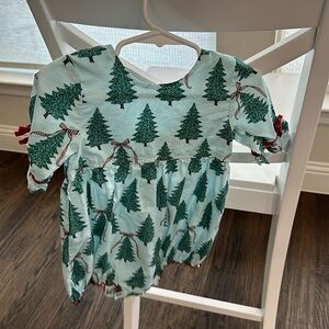 Pink Chicken Christmas Tree bubble, 18-24 months.  Adorable Christmas outfit!